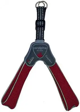 Cortina (Coralpina) мягкая шлейка для собак "Супер Комфорт", винный