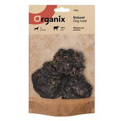 Organix премиум лакомство для собак Мясные медальоны