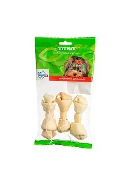 TiTBiT лакомство для собак кость узловая №2 (3 шт.) - мягкая упаковка 4460